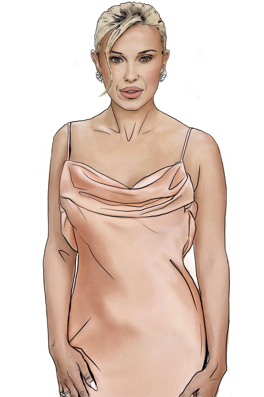 Millie Bobby Brown (Illustration: Erez Amiran) איור של מילי בובי בראון