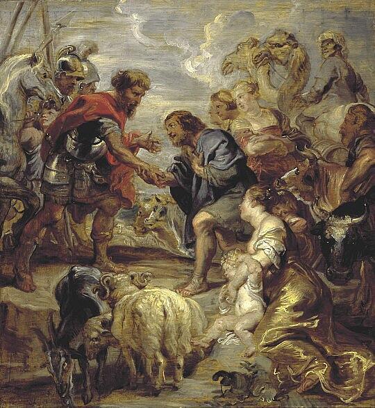 The Reconciliation of Jacob and Esau, 1624 by Rubens The Reconciliation of Jacob and Esau, 1624 by Rubens