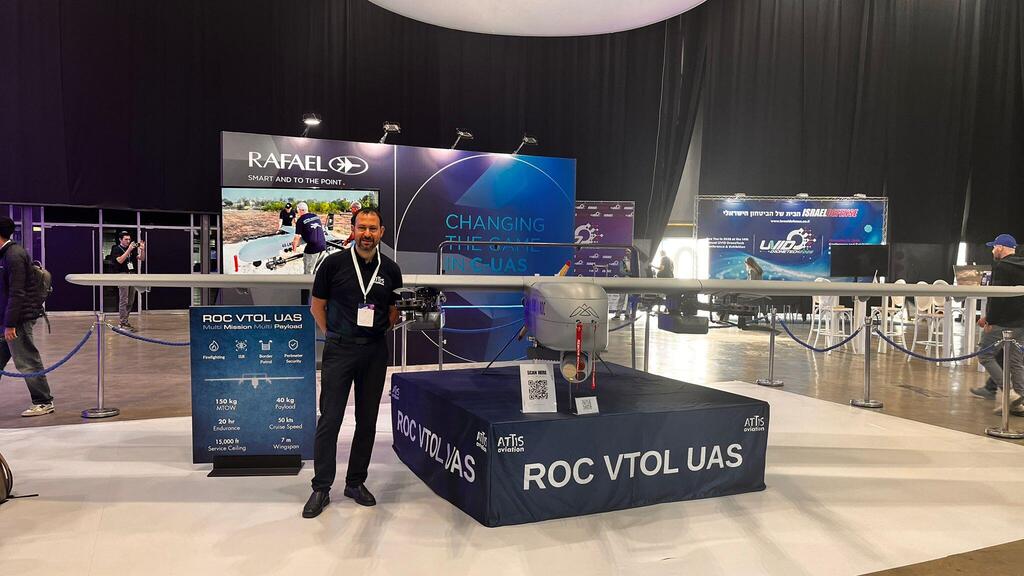 Attis Aviation CEO Mark Koltun with the company’s flagship platform — the ROC VTOL UAV 