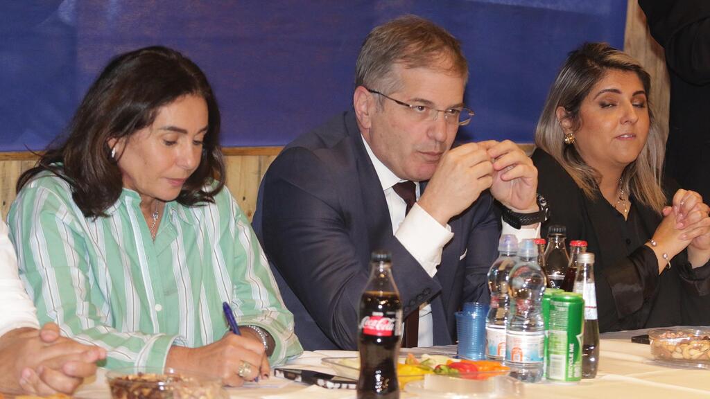 Nili Aharon, Yoav Kisch and Miri Regev (Photo: Meir Even Haim) מסיבת ניצחון של הליכוד בירוחם