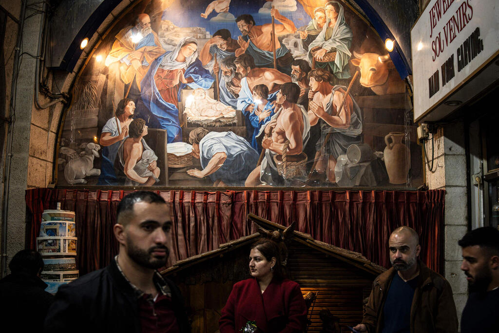 People gather in Nativity Square during a Christmas tree lighting ceremony in Bethlehem, West Bank, on December 6, 2025 (Photo: JOHN WESSELS / AFP) People gather in Nativity Square during a Christmas tree lighting ceremony in Bethlehem, West Bank, on December 6, 2025