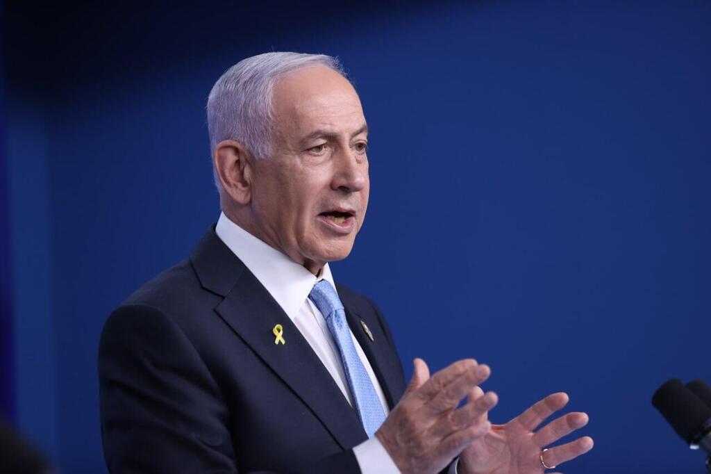Prime Minister Benjamin Netanyahu (Photo: Alex Kolomoisky) מסיבת עיתונאים של נתניהו ומרץ