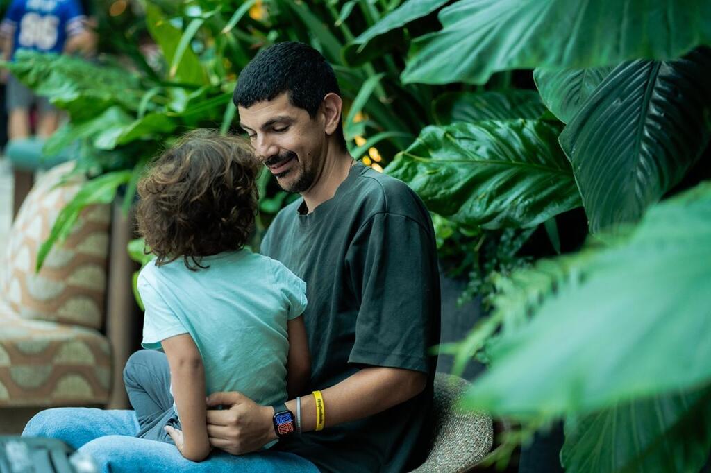 Or and Almog Levy. "I'm growing with him" (Photo: Nir Davidzon) אור ואלמוג לוי