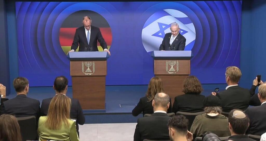 ראש הממשלה בנימין נתניהו וקנצלר גרמניה פרידריך מרץ 