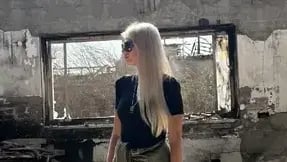 מרים מטובה בביקור בקיבוץ בארי