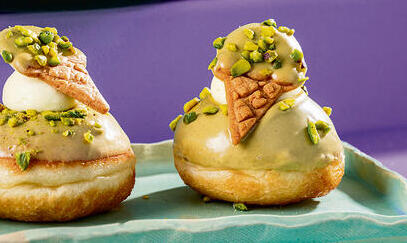 Photo: Boaz Lavie סופגניית ג'לטו פיסטוק | ביסקוטי