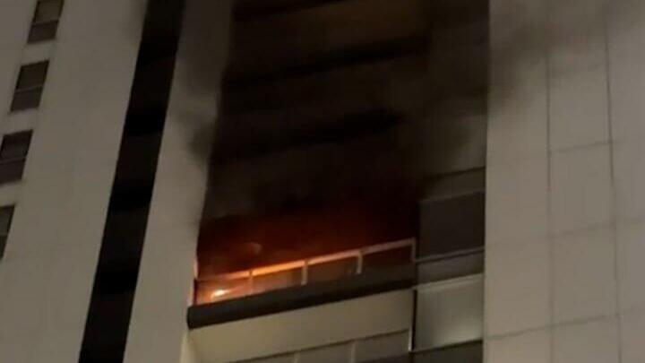 שריפה במגדל עזריאלי טאון תל אביב 