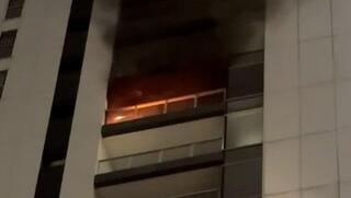 שריפה במגדל עזריאלי טאון תל אביב 