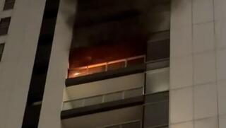 שריפה במגדל עזריאלי טאון תל אביב 