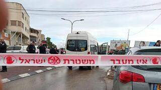 הזירה בשפרעם בה בוצע ירי על אוטבוס להסעת ילדים