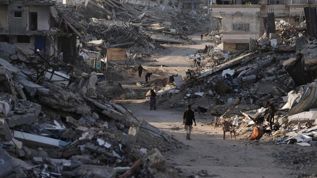 Сектор Газа (Фото: AP Photo/Jehad Alshrafi) ג'באליה עזה הריסות