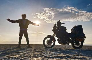 אור עוזרי והאופנוע. 30 אלף קילומטר של רכיבה