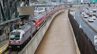 נחל הירקון מתמלא לאחר הגשמים