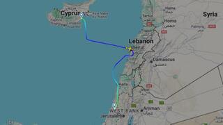 בגלל הסערה: המטוס עבר בשמי ביירות - בדרך לנתב"ג