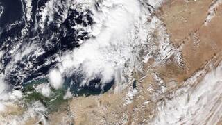 הסופה ביירון בצילום לוויין של נאס"א מ-9 בדצמבר