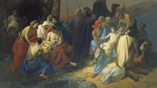 'Joseph's Brothers Sell Him into Captivity' - a 1855 painting by Konstantin Flavitsky 