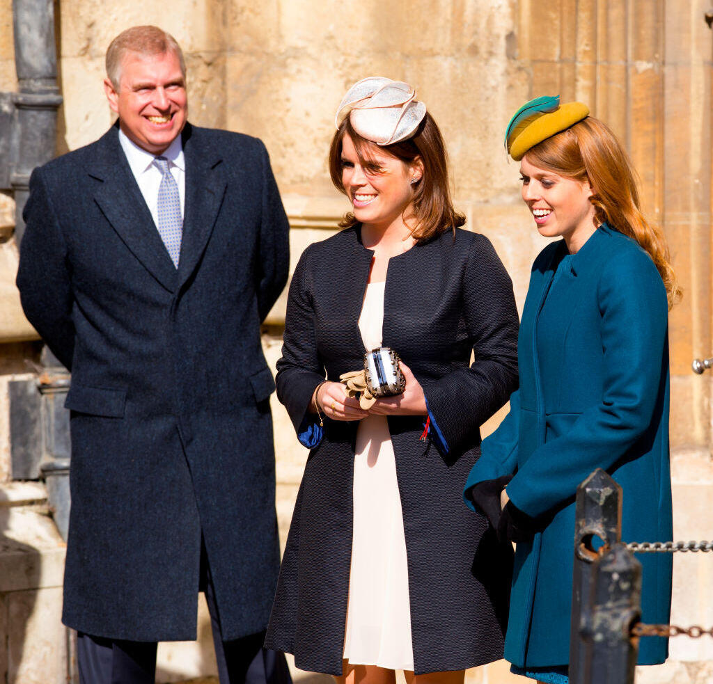 עם בנותיו יוג'יני וביאטריס (צילום: Indigo/Getty Images) הנסיכה ביאטריס