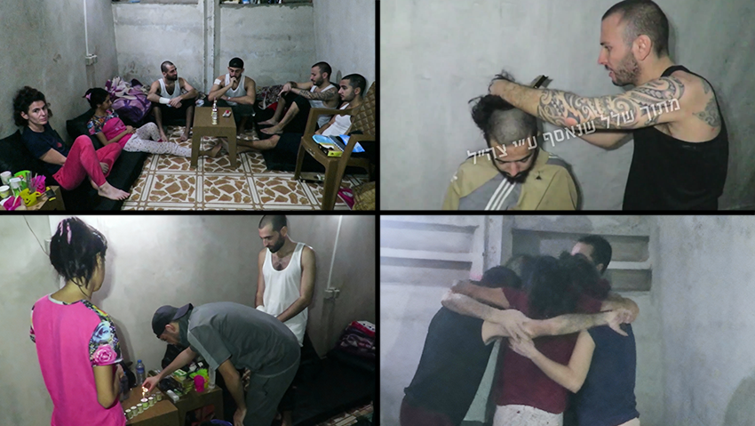 תיעוד של ששת החטופים שנרצחו במנהרות מדליקים נר חנוכה