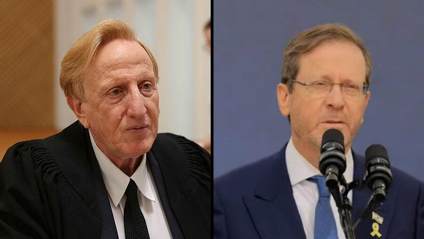 Элиад Шрага, Ицхак Герцог (Фото: Амит Шааби, ЛААМ) יצחק הרצוג, אליעד שרגא