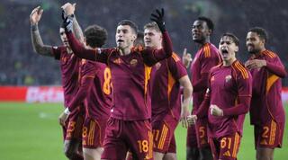 שחקני רומא חוגגים