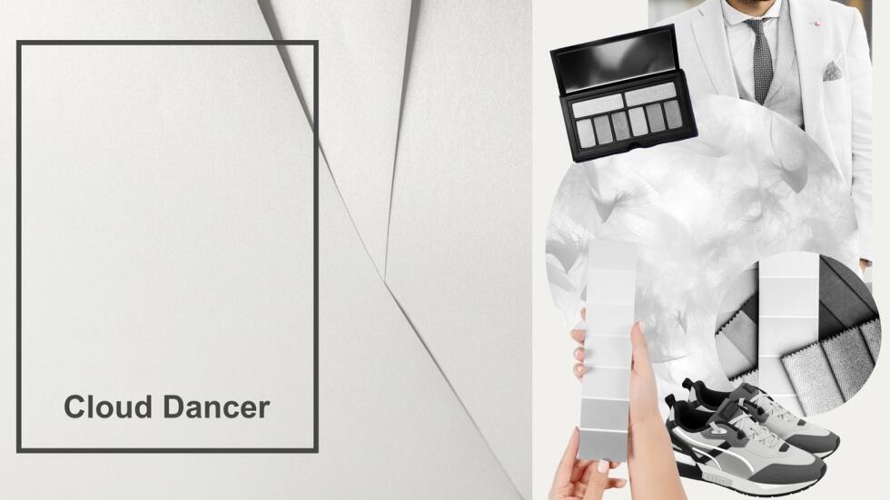 Цвет года Cloud Dancer в моде, косметике, дизайне (Фото: shutterstock) Цвет года Cloud Dancer в моде, косметике, дизайне