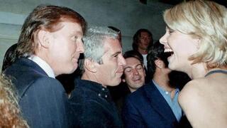 דונלד טראמפ באחוזה של ג'פרי אפשטיין 