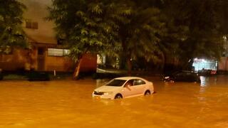 הצפות בקריית גת בעקבות גשמים עזים - סופת ביירון 