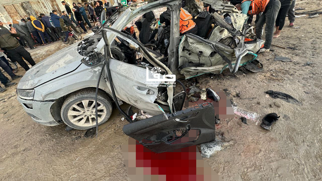  זירת החיסול של ראאד סעד בעיר עזה