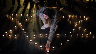 נרות זיכרון בתל אביב
