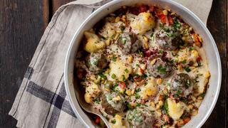 סינייה כרובית וקציצות קבב