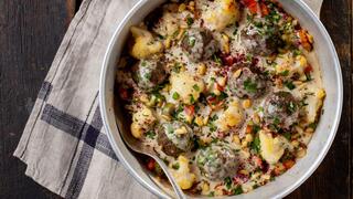 סינייה כרובית וקציצות קבב