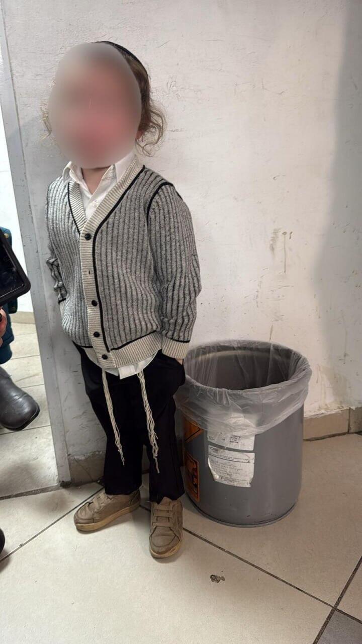 ילד בן 3 אותר לבד בקלנדיה