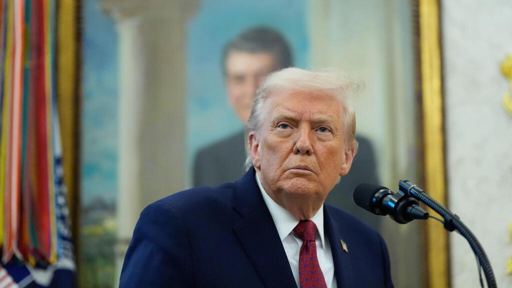 Президент Дональд Трамп (Фото: AP Photo/Alex Brandon) נשיא ארה"ב דונלד טראמפ