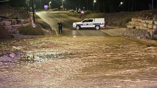 הצפה בכביש בדרום