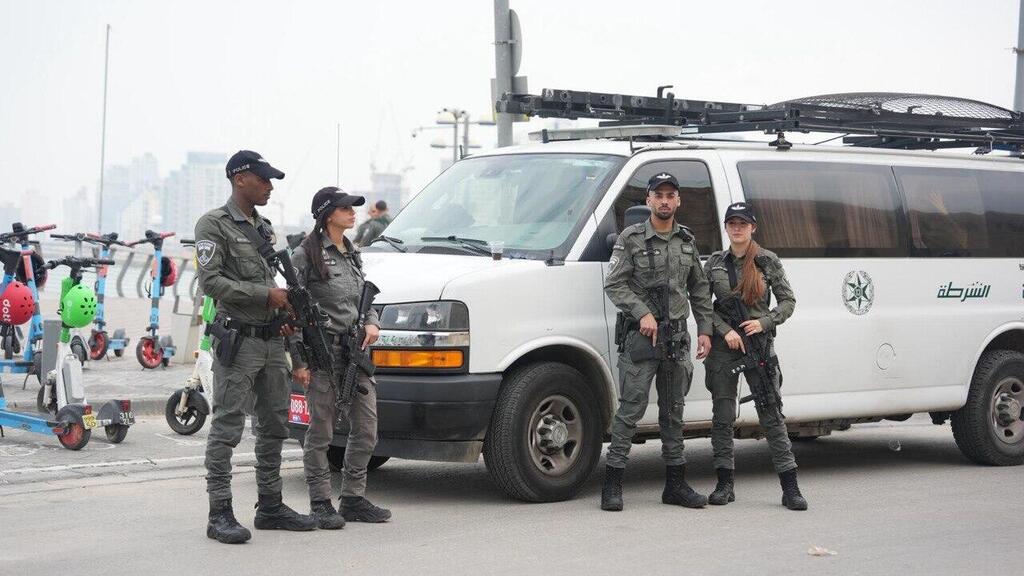 A district Border Police unit has been established (Photo: Israel Police ) מג״ב בעבודה בתל אביב