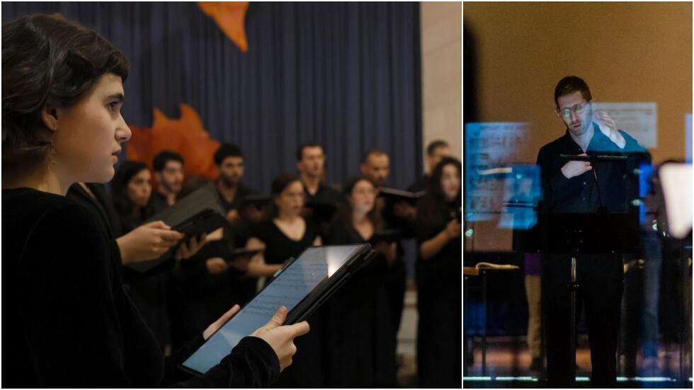 Иерусалимский камерный хор и дирижер Том Карни (Фото: Дор Пазуэло, Наташа Шахнес) Иерусалимский камерный хор и дирижер Том Карни