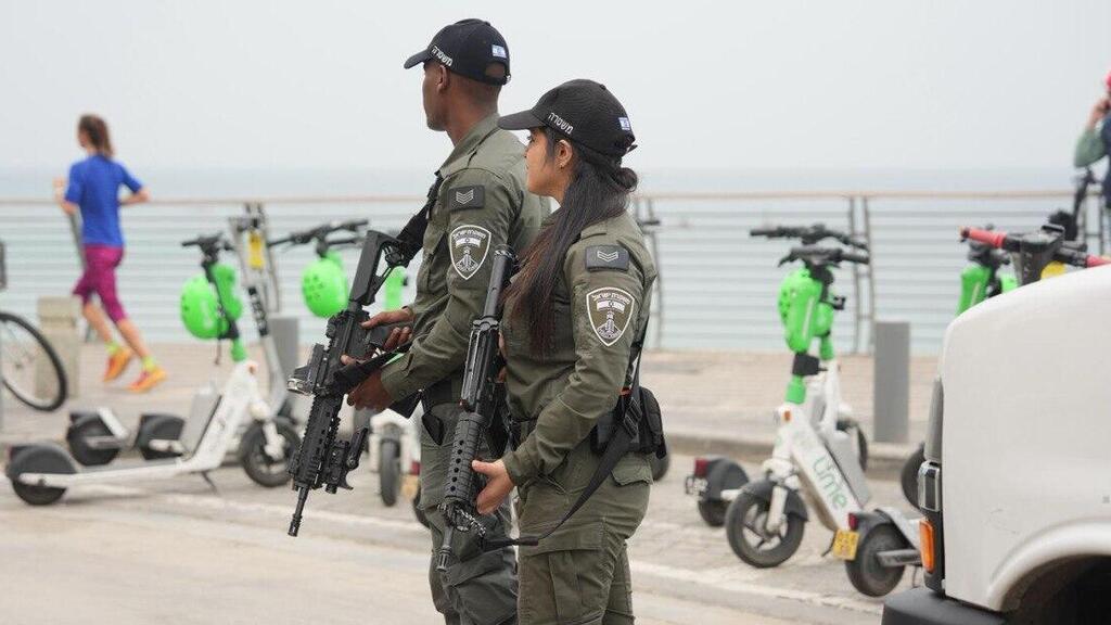 Border Police units operate in south Tel Aviv (Photo: Israel Police ) מג״ב בעבודה בתל אביב