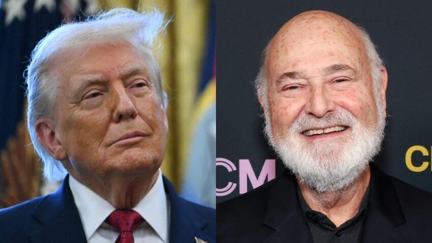 U.S. President Donald Trump and Rob Reiner (Photo: Jesse Grant/Getty Images for TCM, Andrew Caballero-Reynolds/ AFP) רוב ריינר ודונלד טראמפ