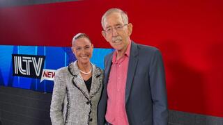 Dr. Dan Schueftan (right) with the author.
