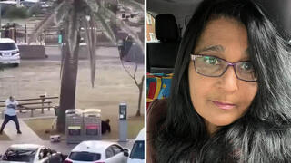 רינה סזנה ורגע ניטרול אחד המחבלים בידי עובר אורח