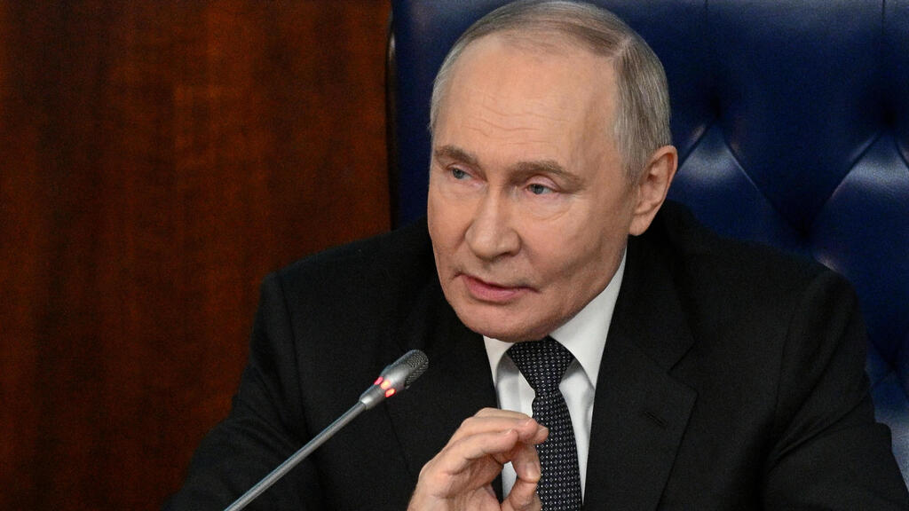 ולדימיר פוטין בכינוס במשרד ההגנה של רוסיה