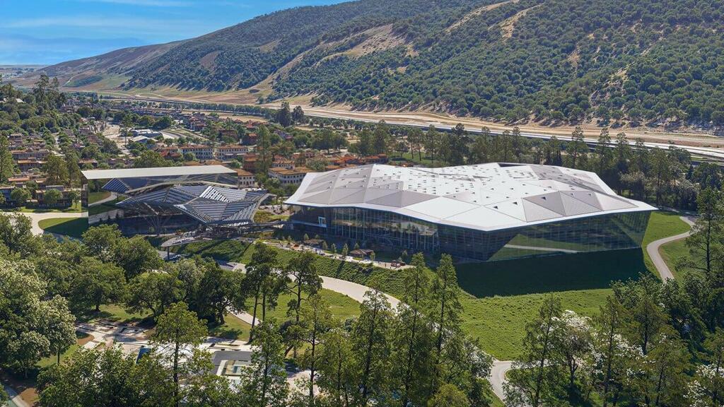 Проект кампуса в Кирьят-Тивони (Эскиз: Nvidia) הדמיות של קמפוס אנבידיה המתוכנן בטבעון