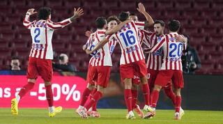 שחקני אתלטיקו מדריד מרוצים מהניצחון