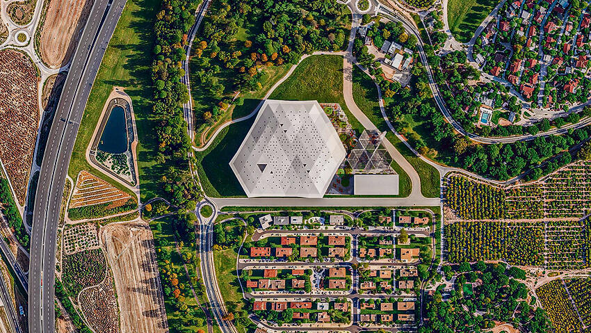 Будущий кампус в Кирьят-Тивоне (Эскиз: Nvidia) “פרויקט משנה מציאות עבור המועצה”. הקמפוס העתידי בקריית טבעון | הדמייה: אנבידיה