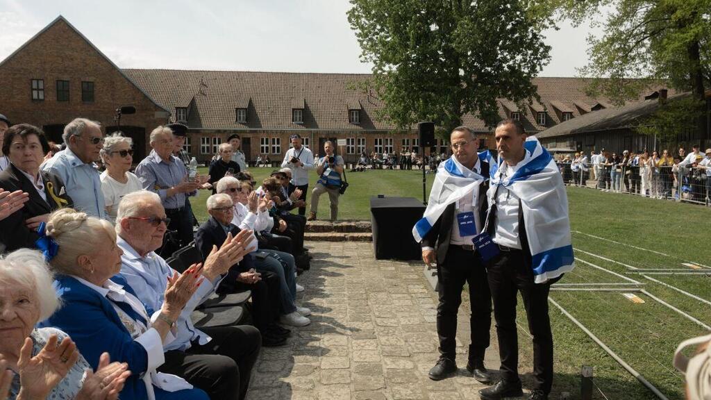 אלי ושרון שרעבי במצעד החיים בפולין