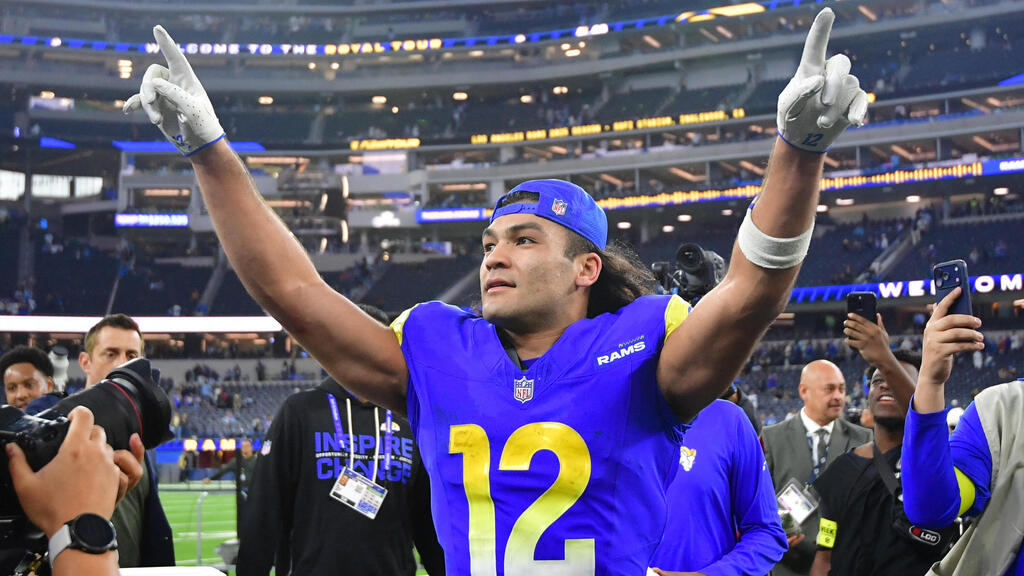 Los Angeles Rams wide receiver Puka Nacua (Photo: Gary A. Vasquez-Imagn Images) פוקה נקואה לוס אנג'לס ראמס