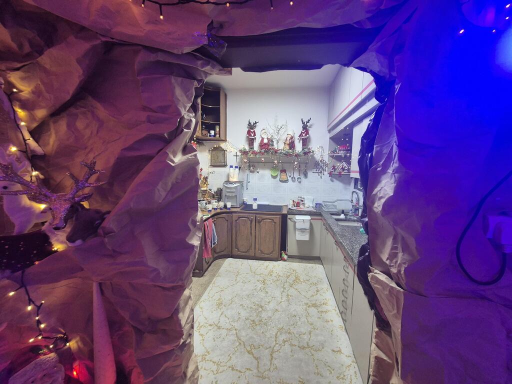 המטבח - החדר היחיד שלא הפך למערה