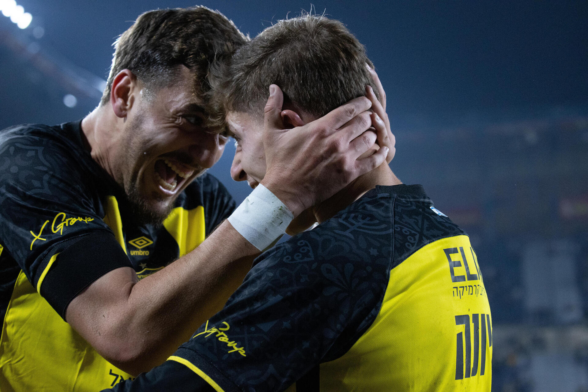 עדי יונה וירדן שועה אחרי שער הניצחון של בית"ר ירושלים על בני סכנין  