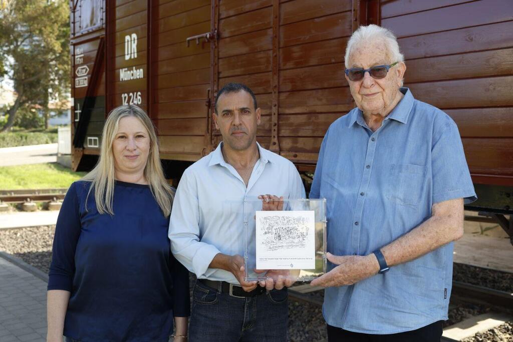 Naftali Furst, Eli Sharabi and Revital Yakin Krakovsky, CEO of the March of the Living 