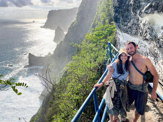 מפלי  Guyangan באי  הסמוך לבאלי,  Nusa Penida